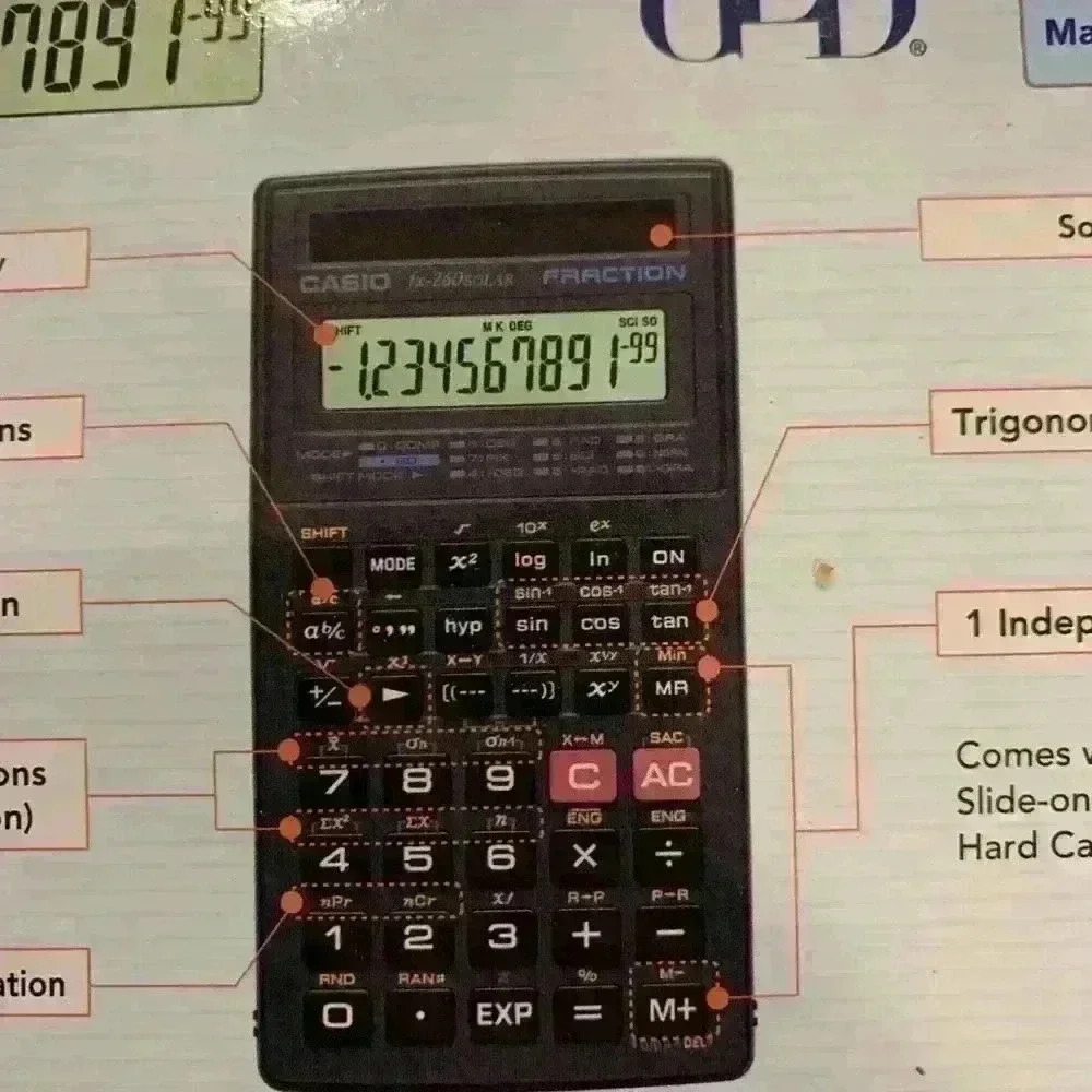 New Casio Fx-260 Solar Scientific Calculator - Picture 4 of 8